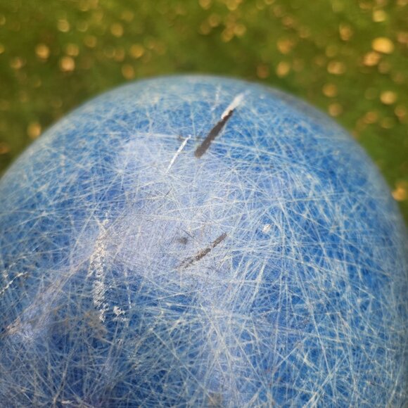 Blue Fiberglass Hard Hat Duck Bill Adjustable Liner Dockson Detroit Vintage Cap - Picture 4 of 9